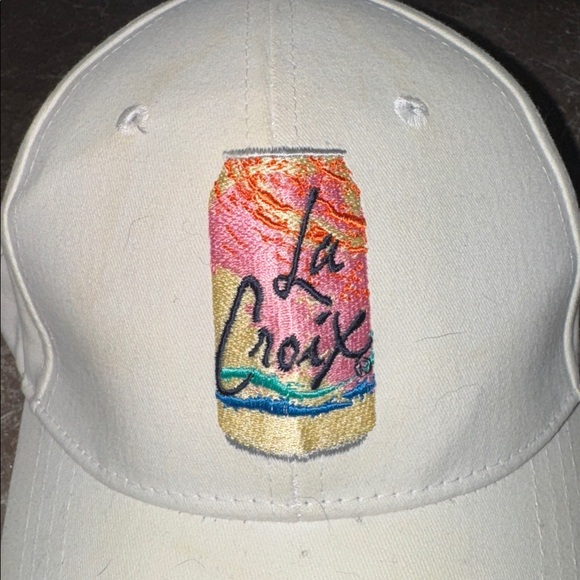 La Croix Sparkling Carbonated Water Embroidered Baseball Cap Pamplemousse - Picture 1 of 2